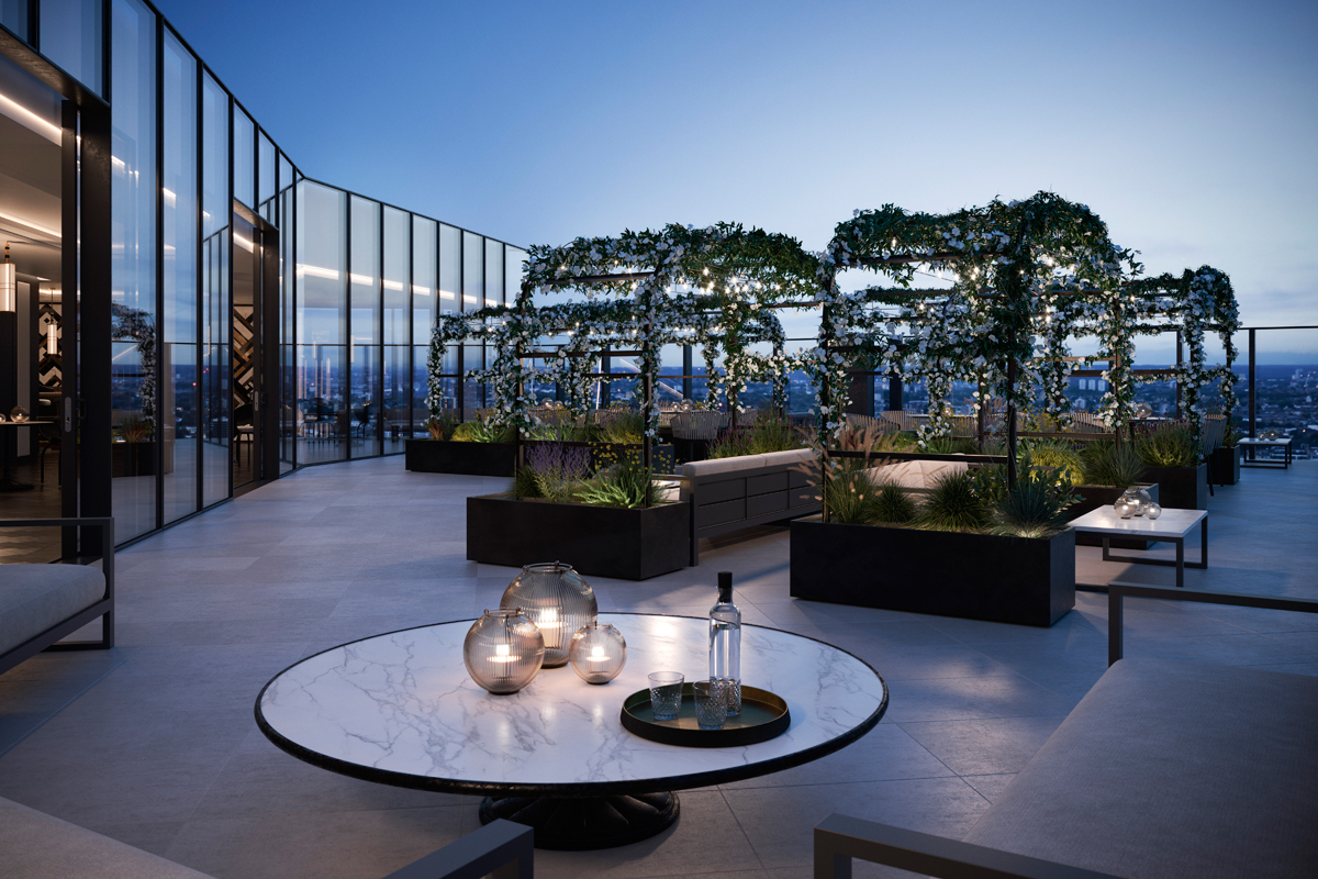 The Stage Shoreditch, Residents' Amenities, Sky Lounge & Terrace