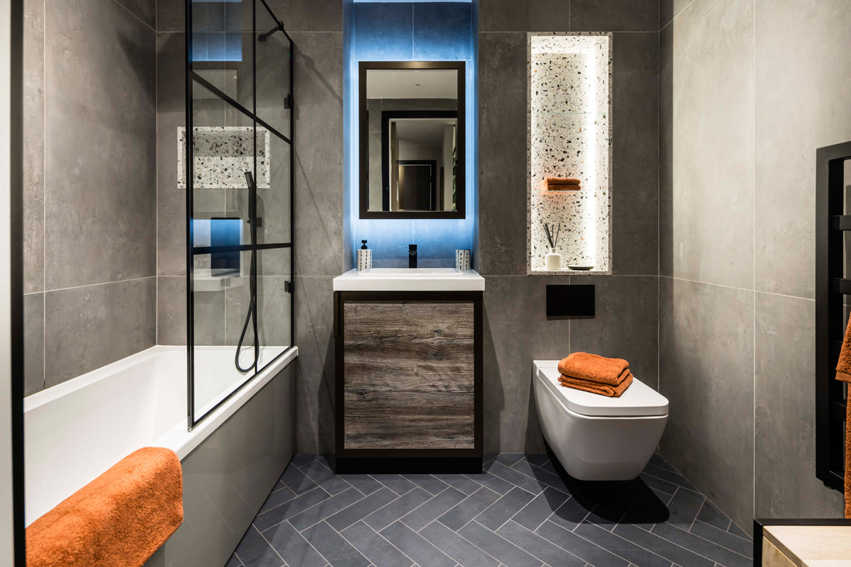 The Stage Shoreditch, Luxury Apartment, Bathroom