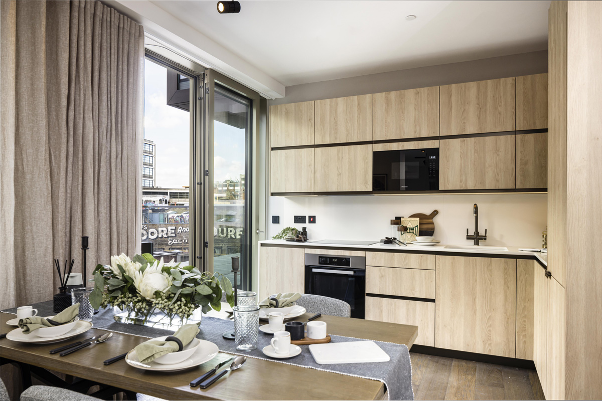The Stage Shoreditch, One Bedroom Apartment, Kitchen