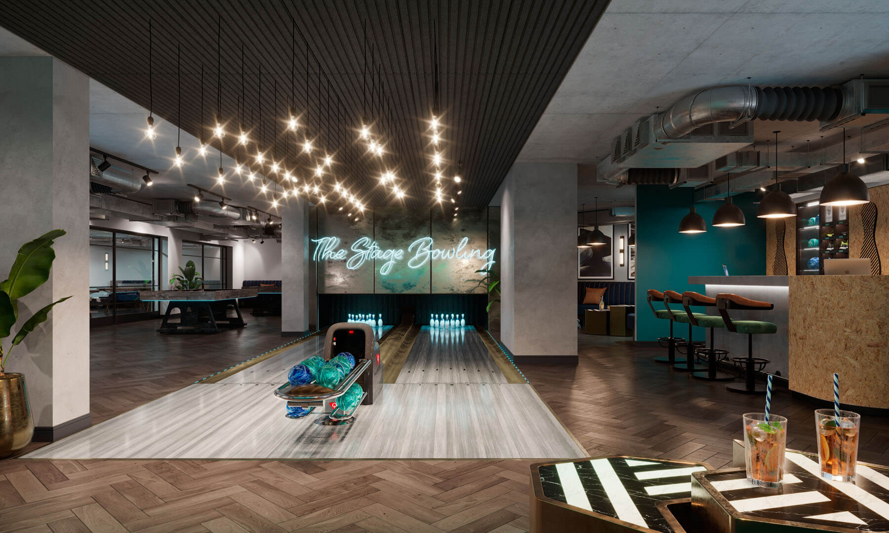 Bowling Alley at The Stage, Shoreditch