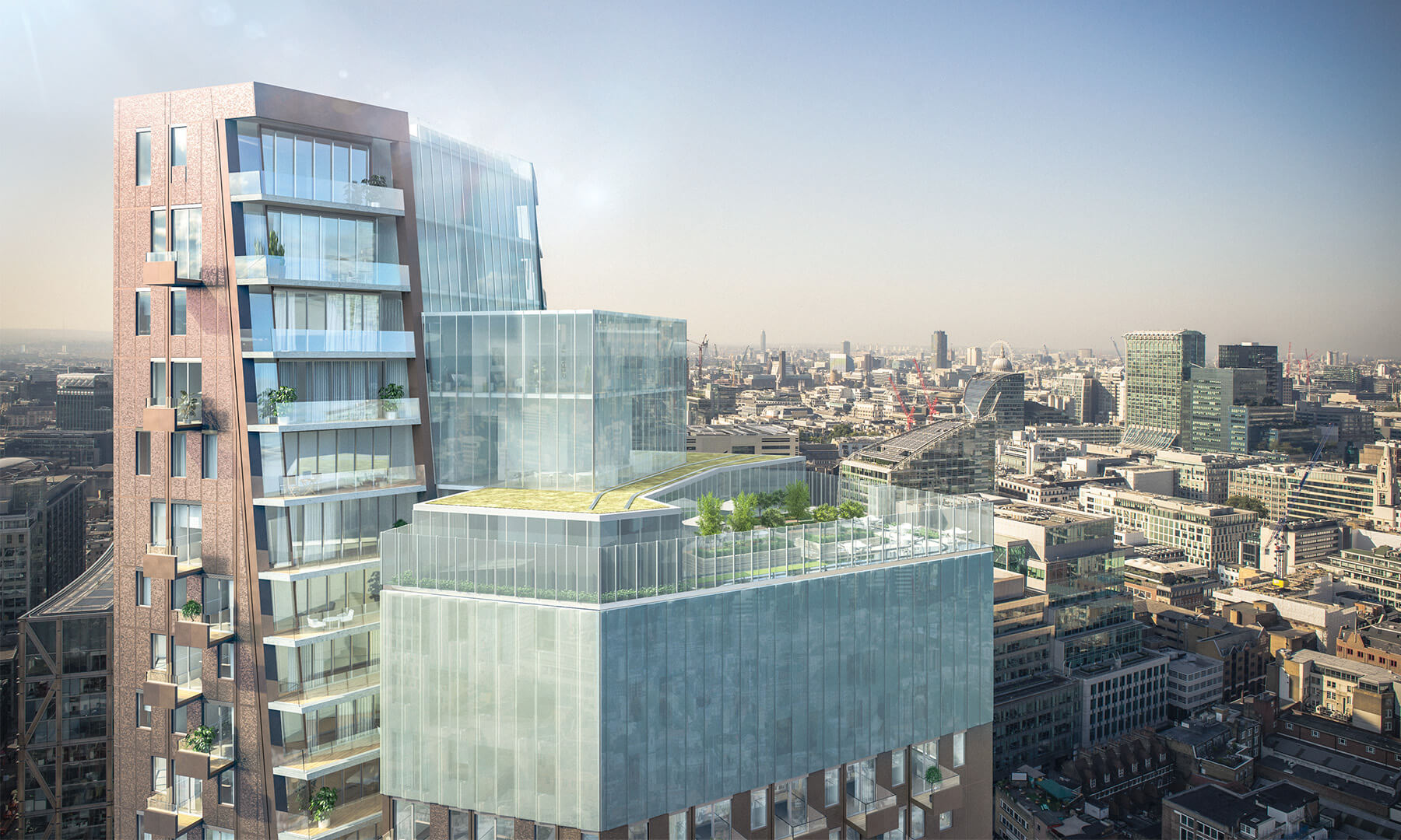 The Stage Shoreditch, London Skyline