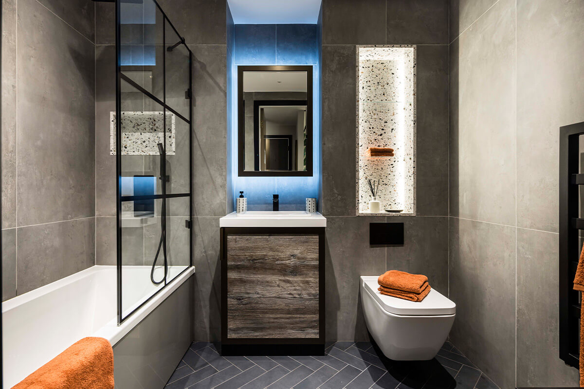 The Stage Shoreditch, Luxury Apartment, Bathroom