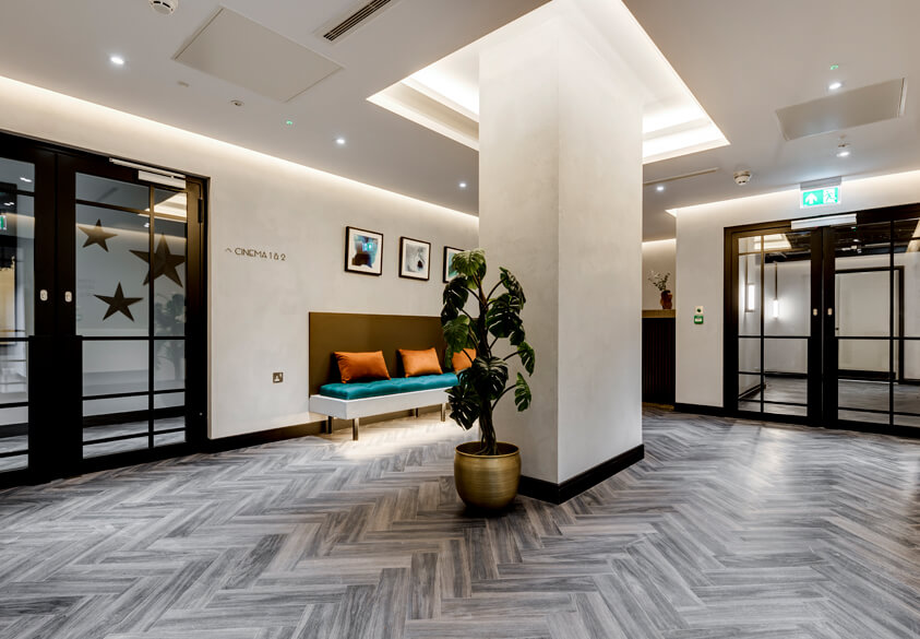 Amenities Lobby at The Stage, Shoreditch