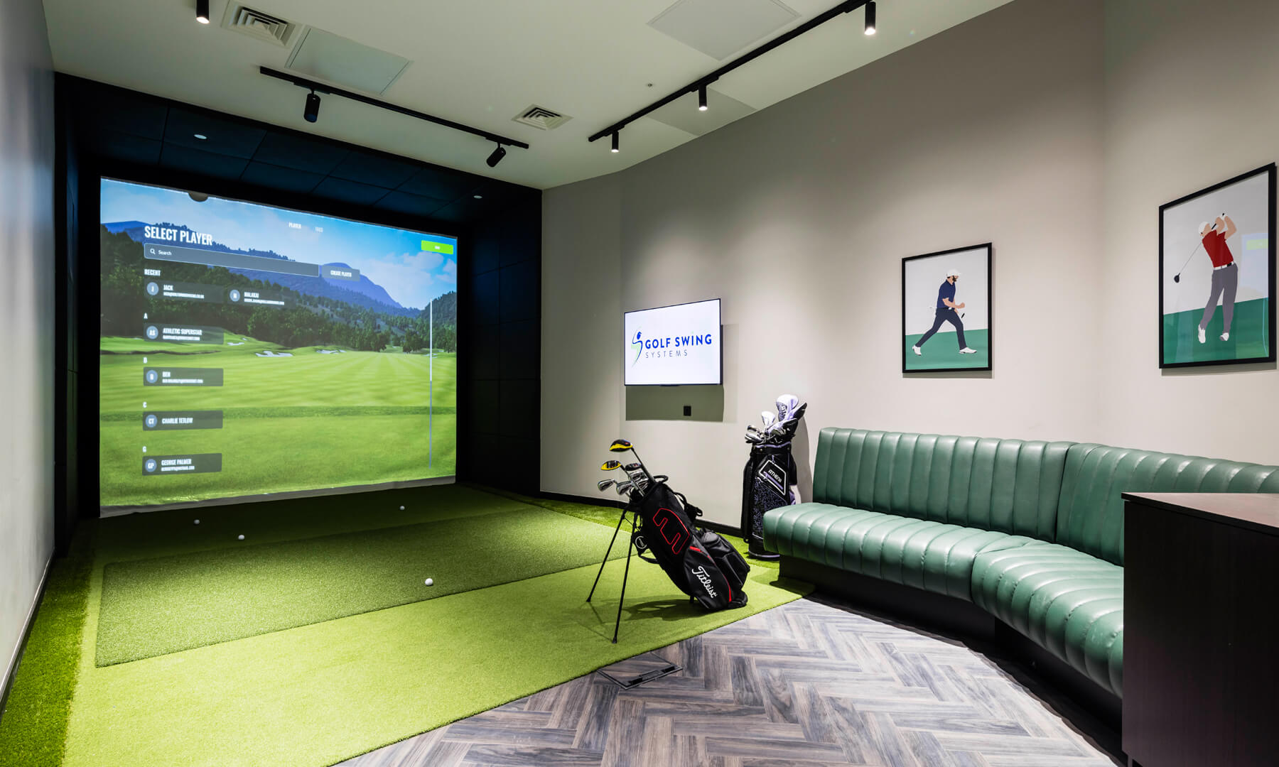 Golf Simulator at The Stage, Shoreditch
