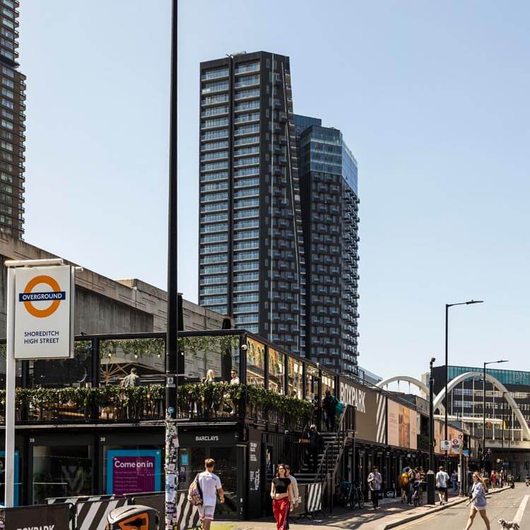 The Stage, Shoreditch High Street Overground, BOXPARK, Shoreditch
