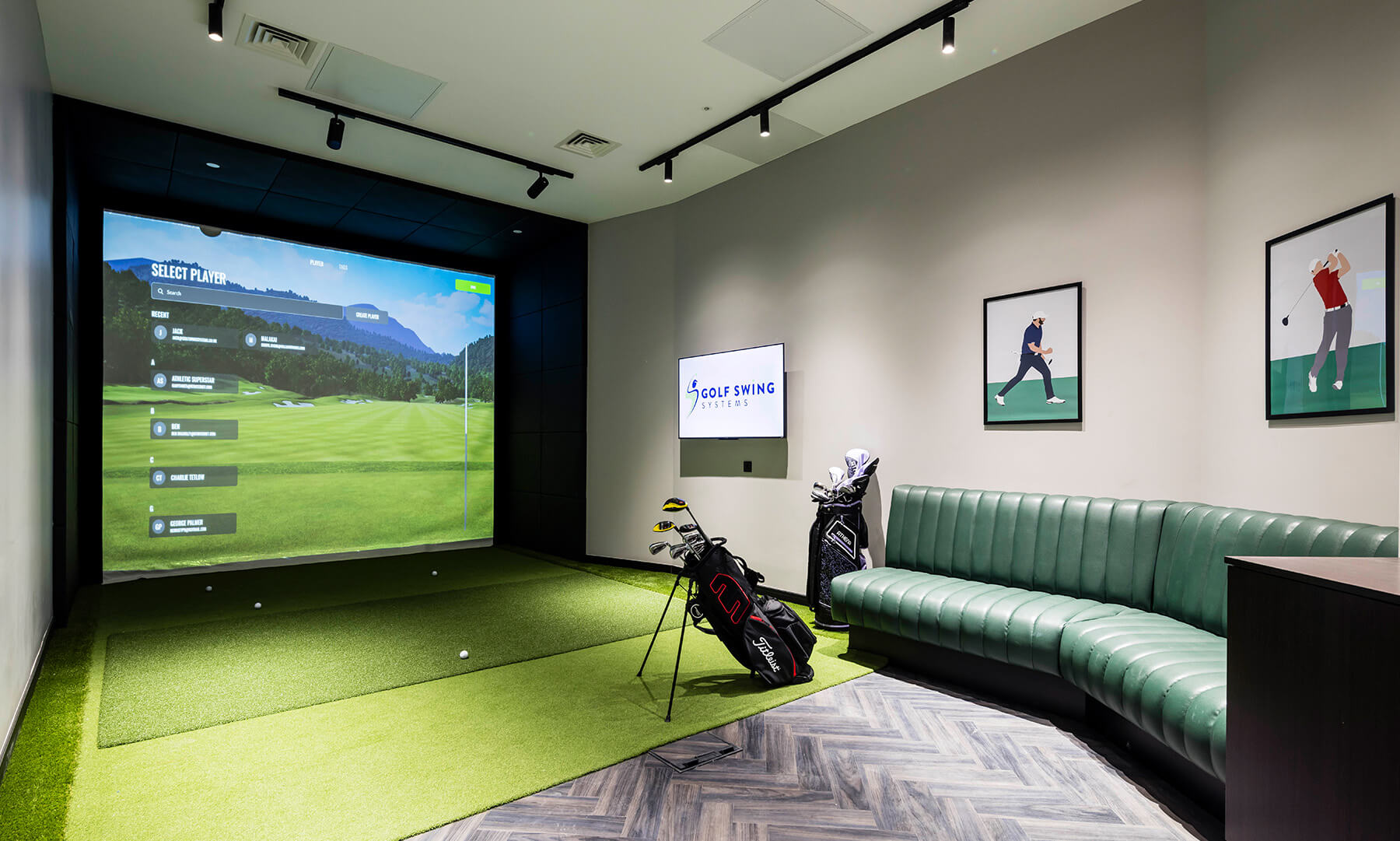 Golf Simulator at The Stage Apartments in Shoreditch