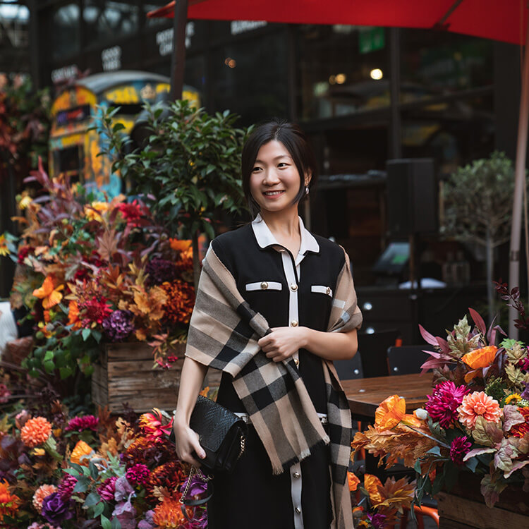 Person in Spitalfields Market