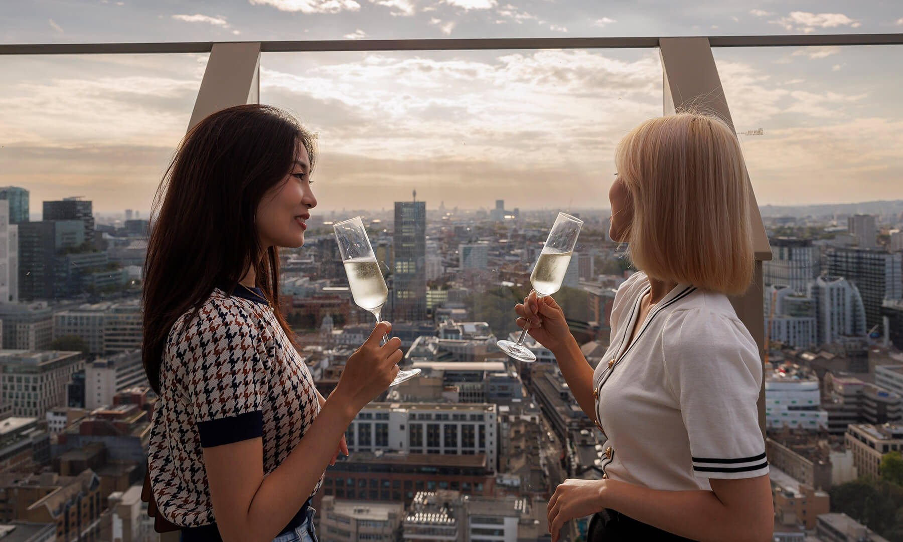 Residents on the Sky Terrace at The Stage Apartments in Shoreditch