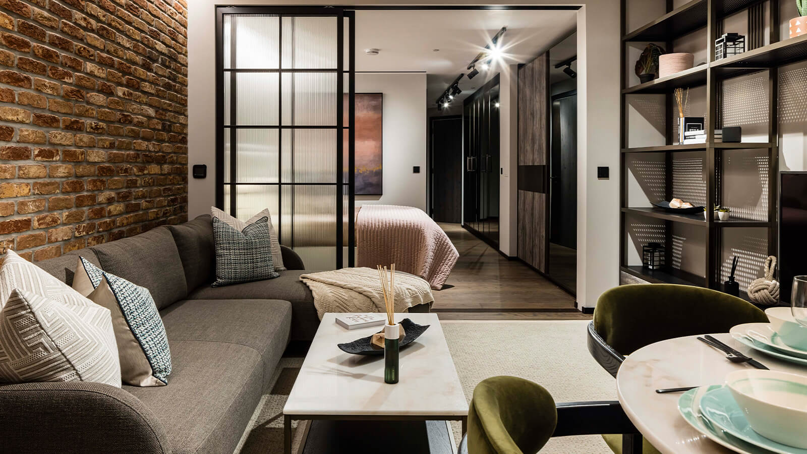 Living room at Apartment 210 The Stage, ©Galliard Homes. Living room at Apartment 210 The Stage, ©Galliard Homes.